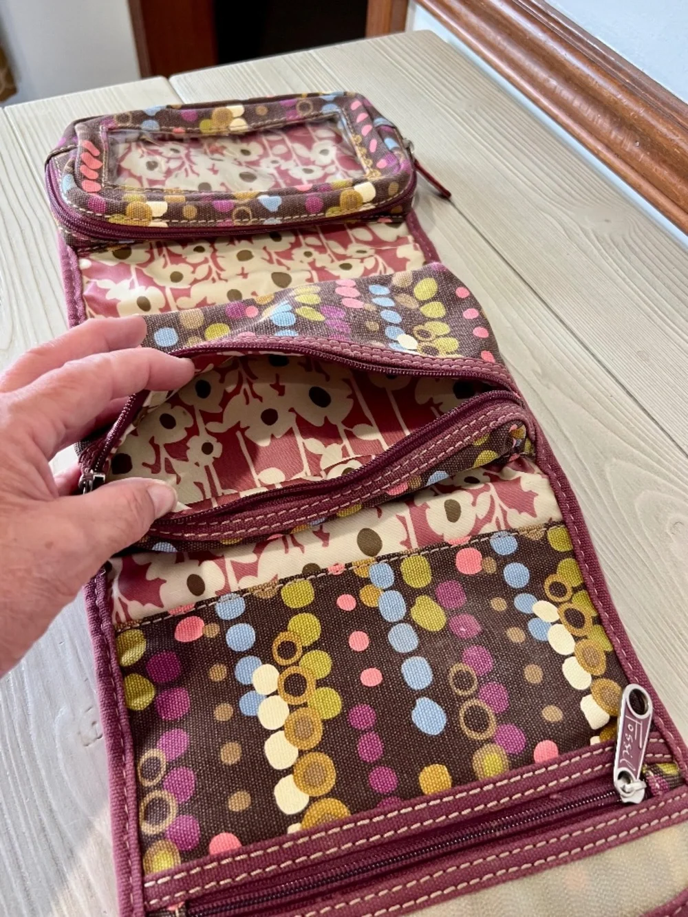 Fossil Key Per Canvas Roll Travel Organizer